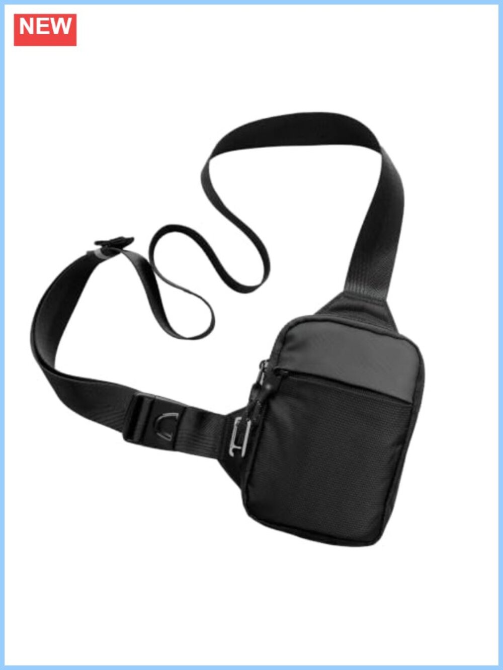 Anti-Theft RFID Blocking Waterproof Nylon Sling Crossbody Bag Travel